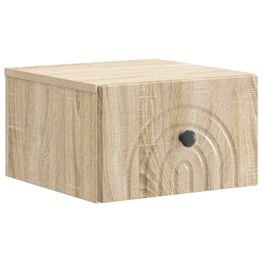 Cabinet de chevet mural 2 pcs Chêne Sonoma 33 x 34,5 x 20 cm - 5