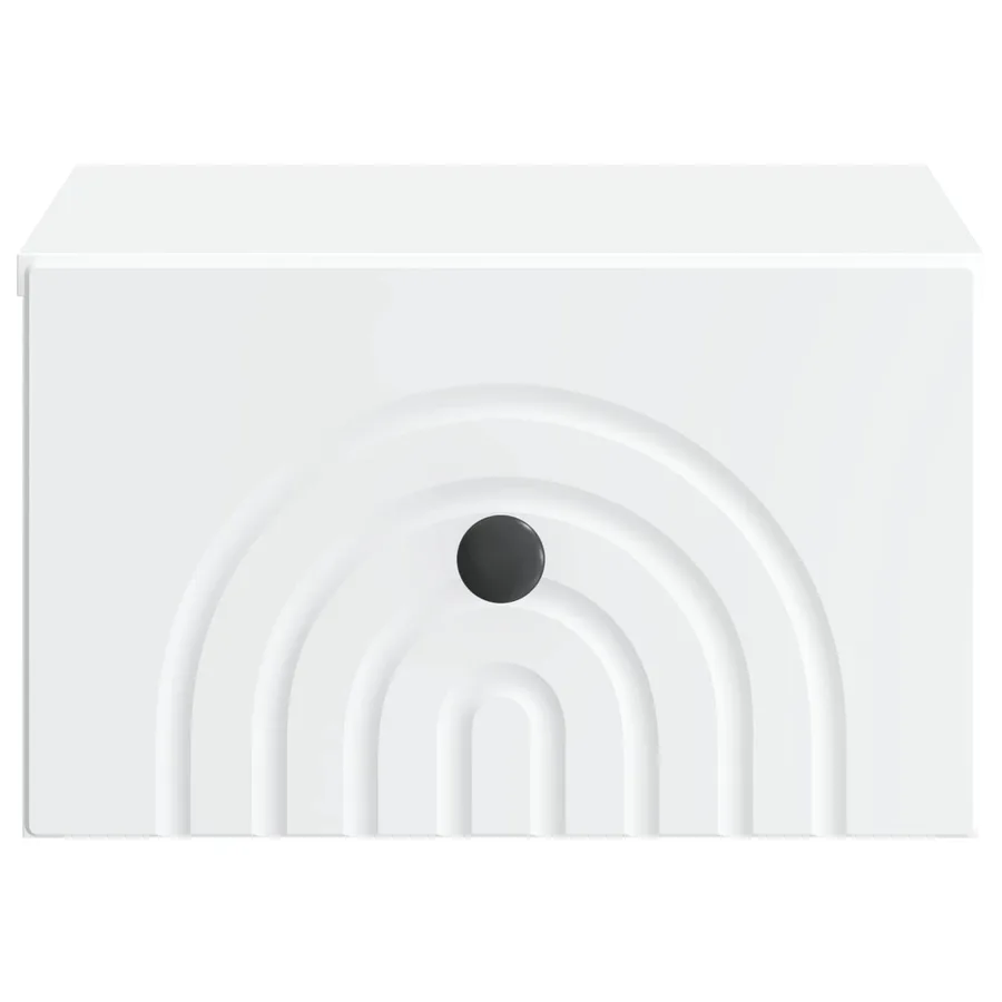 Cabinet de chevet mural 2 pcs Blanc 33 x 34,5 x 20 cm - 7