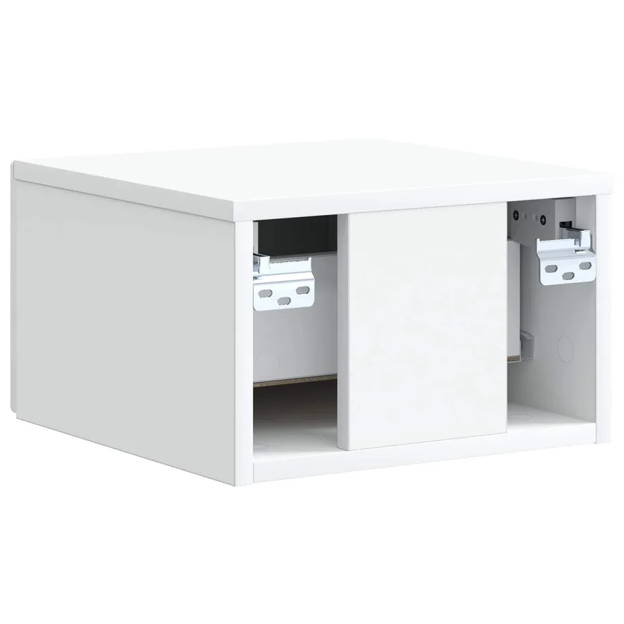 Cabinet de chevet mural 2 pcs Blanc 33 x 34,5 x 20 cm - 9