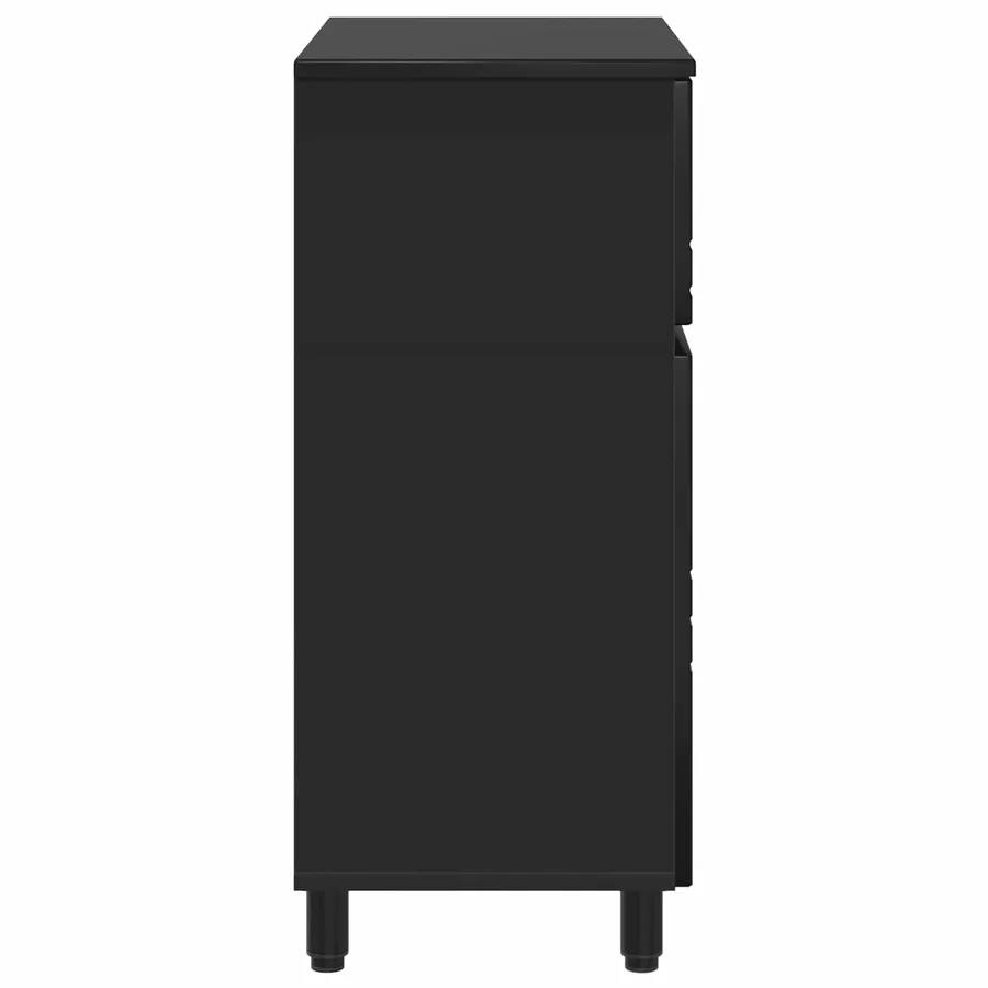 Unité de vanité de salle de bain Noir 60 x 35 x 80 cm - 6