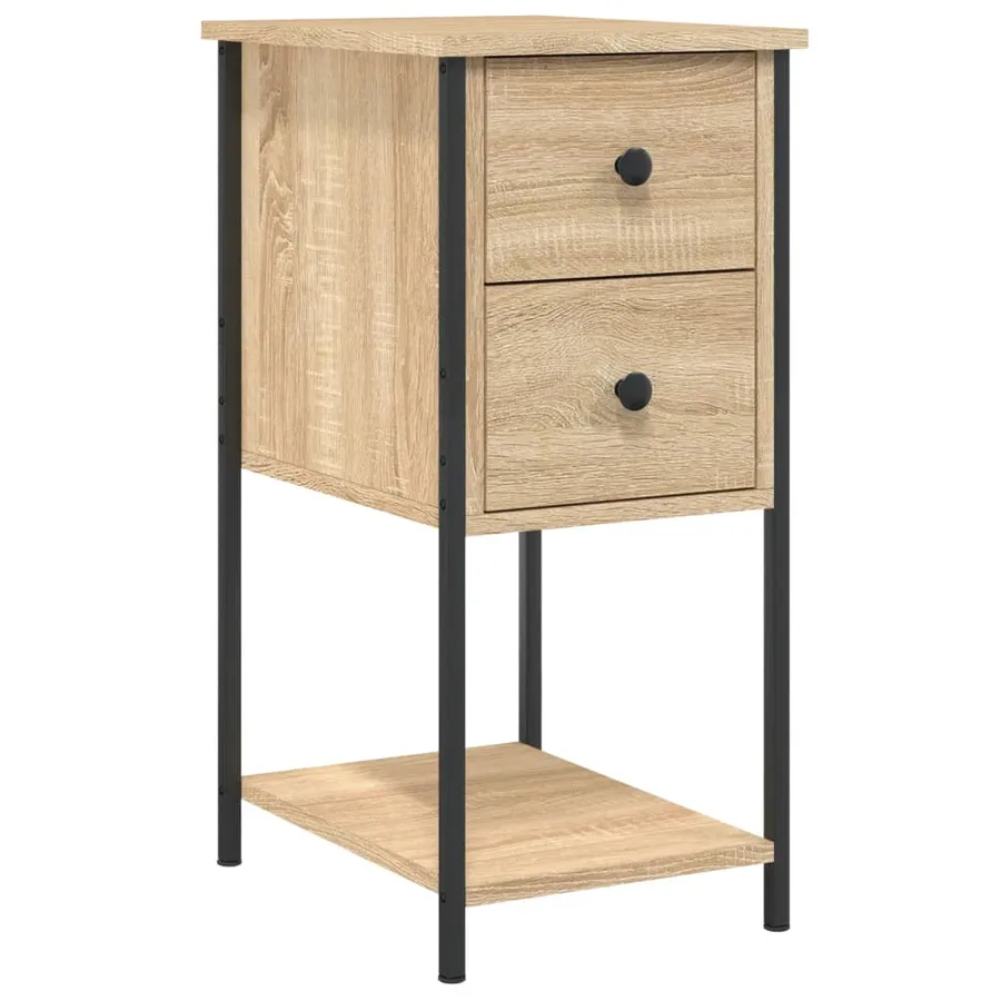 Table de chevet chêne sonoma 32x42x70 cm bois d'ingénierie - 2