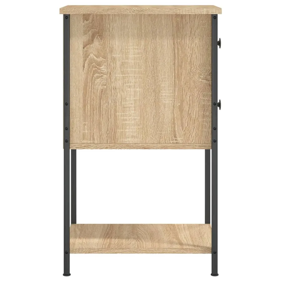Table de chevet chêne sonoma 32x42x70 cm bois d'ingénierie - 7