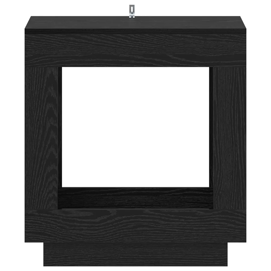 Table d'appoint Chêne noir 60 x 40 x 65 cm Bois d'ingénierie - 4