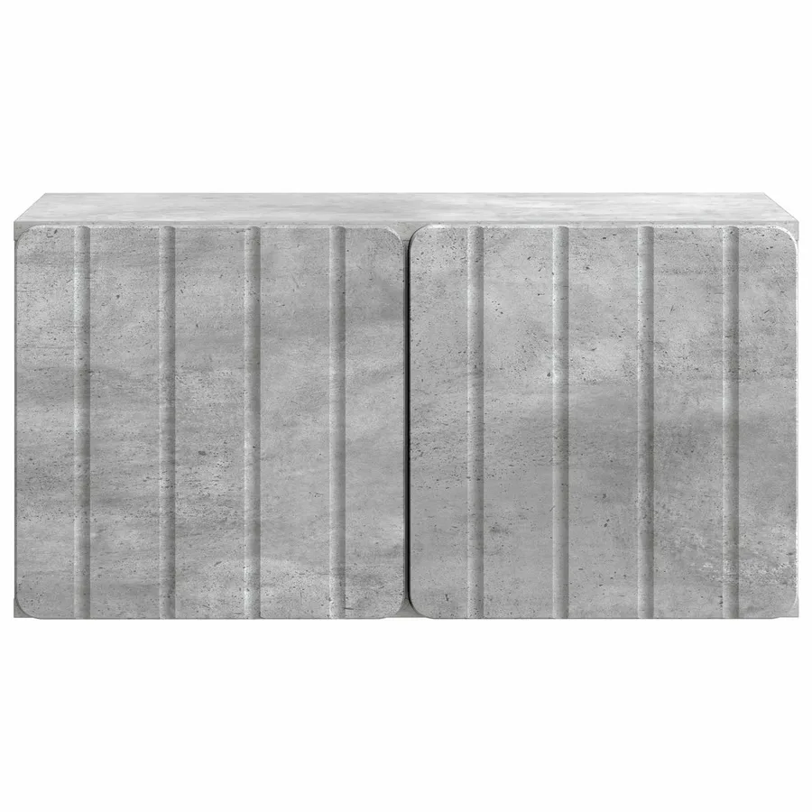 Meuble TV mural 59,5 x 31 x 30 cm Gris béton Bois d'ingénierie - 6