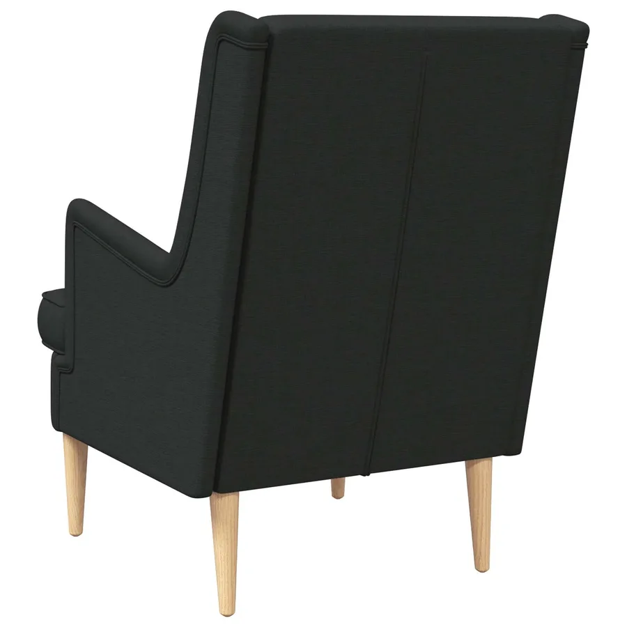 Fauteuil Noir Tissu - 6