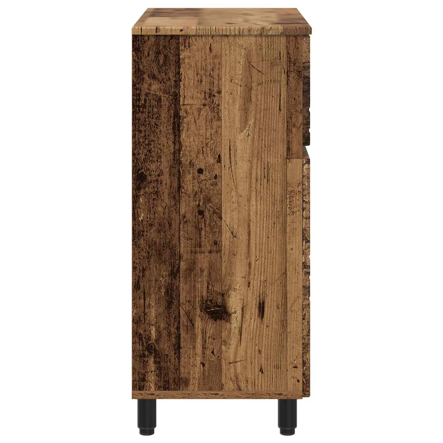 Unité de vanité de salle de bain Bois ancien 60 x 35 x 80 cm - 6