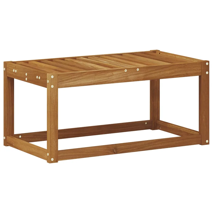 Banc de jardin Naturel 79 x 43 x 37 cm Bois d'Acacia Massif - 2