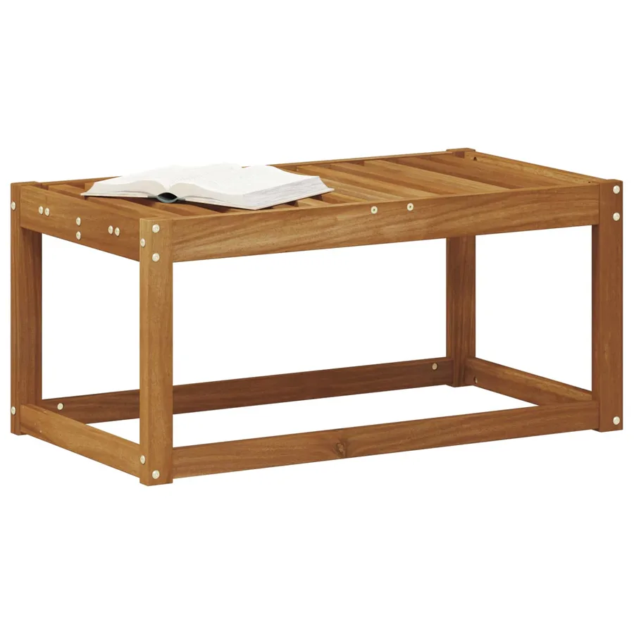 Banc de jardin Naturel 79 x 43 x 37 cm Bois d'Acacia Massif - 3