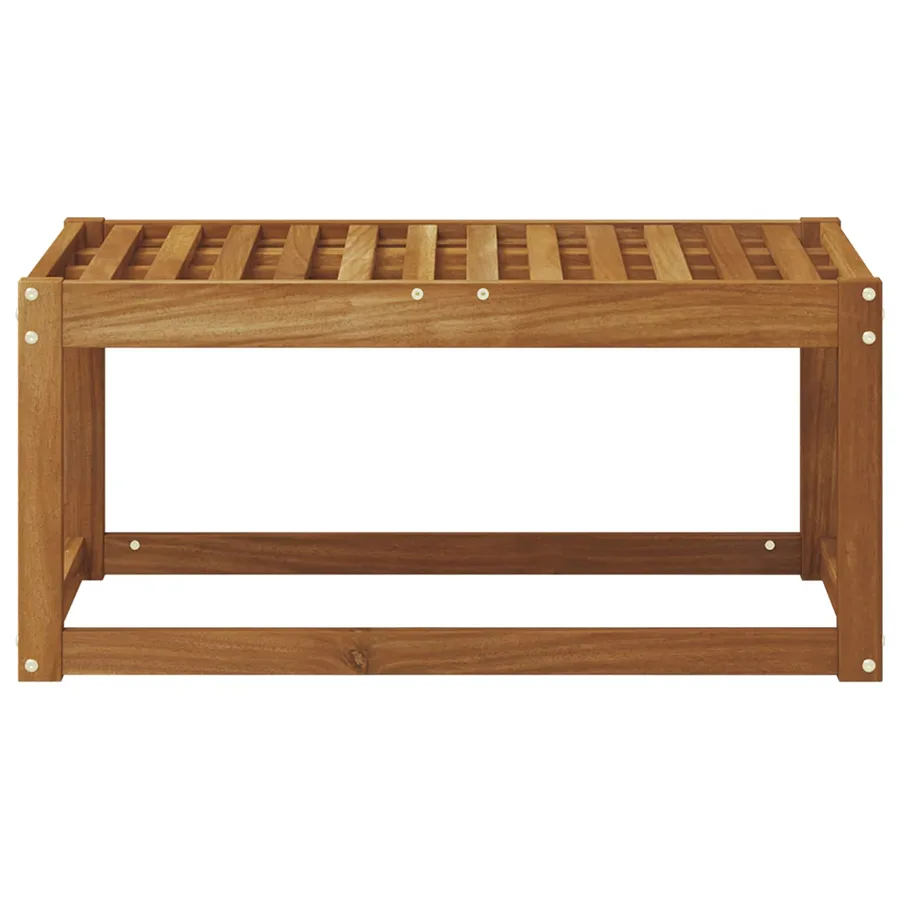 Banc de jardin Naturel 79 x 43 x 37 cm Bois d'Acacia Massif - 4