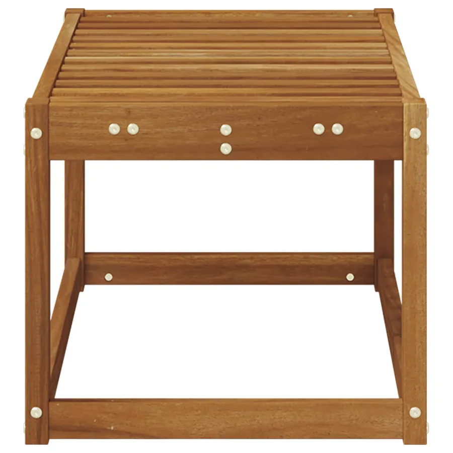 Banc de jardin Naturel 79 x 43 x 37 cm Bois d'Acacia Massif - 5