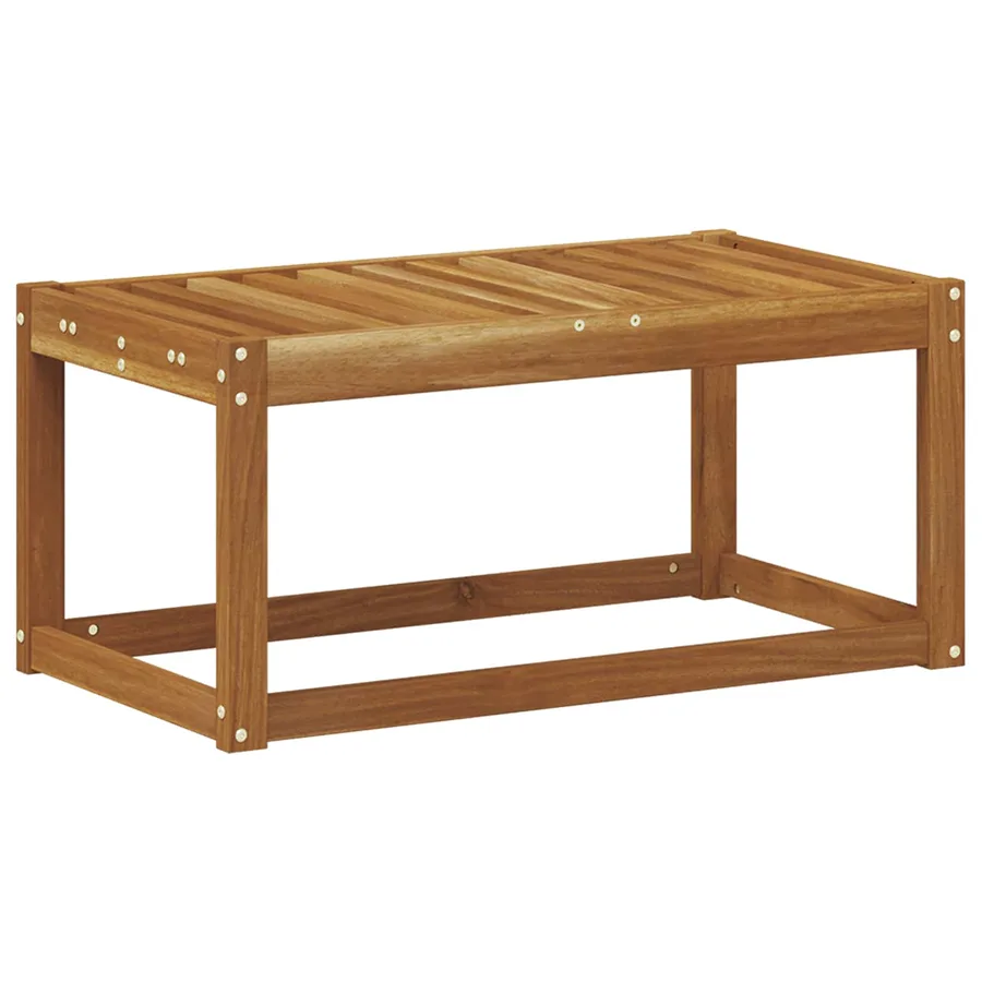 Banc de jardin Naturel 79 x 43 x 37 cm Bois d'Acacia Massif - 6