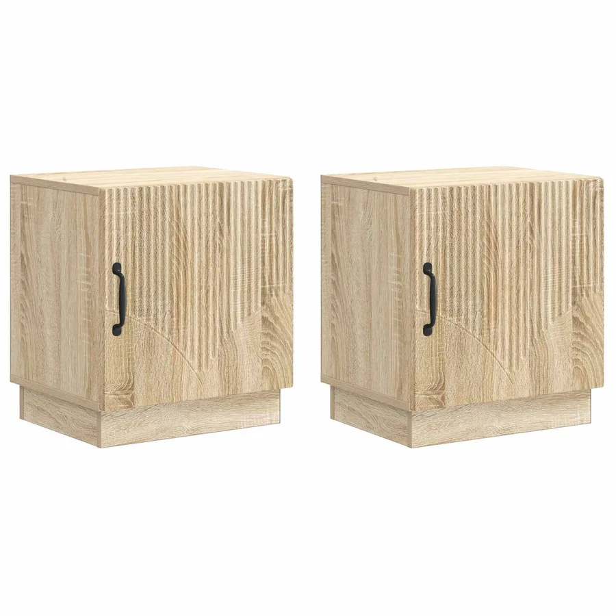 Table de chevet 2 pcs Chêne Sonoma 43 x 34,5 x 47 cm - 2