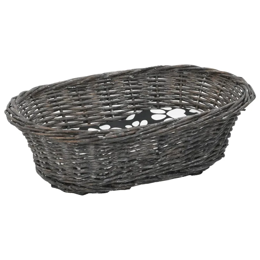 Jeu de panier pour chats 3 pcs avec coussins Gris 47x34x60 cm - 10
