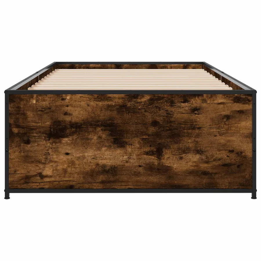 Cadre de lit Chêne fumé 80 x 200 cm Bois d'ingénierie - 4