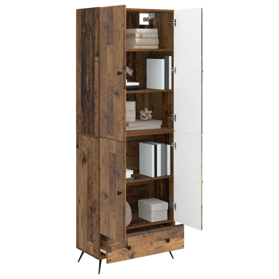 Ensemble de Meubles 2 pcs Bois ancien Bois d'ingénierie - 3