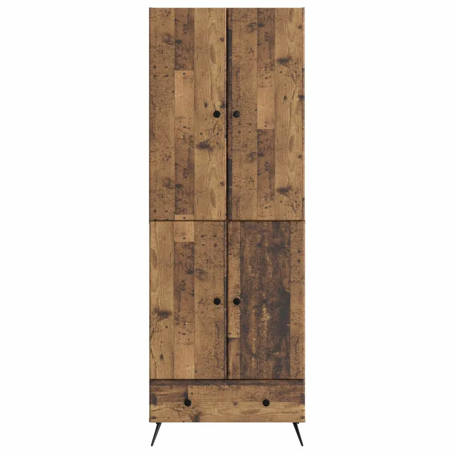 Ensemble de Meubles 2 pcs Bois ancien Bois d'ingénierie - 5