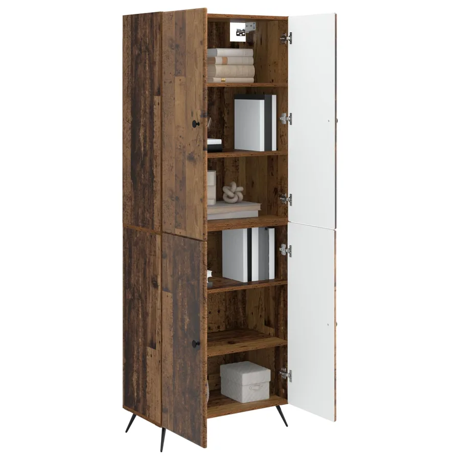 Ensemble de Meubles 2 pcs Bois ancien Bois d'ingénierie - 3