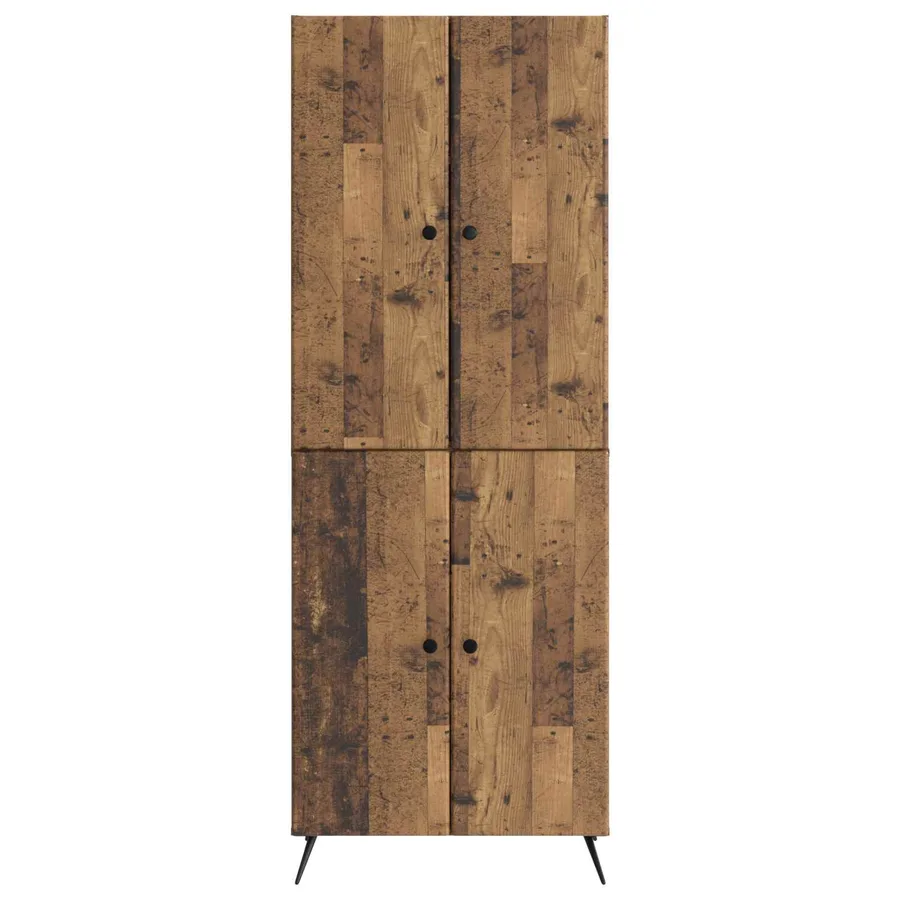 Ensemble de Meubles 2 pcs Bois ancien Bois d'ingénierie - 5