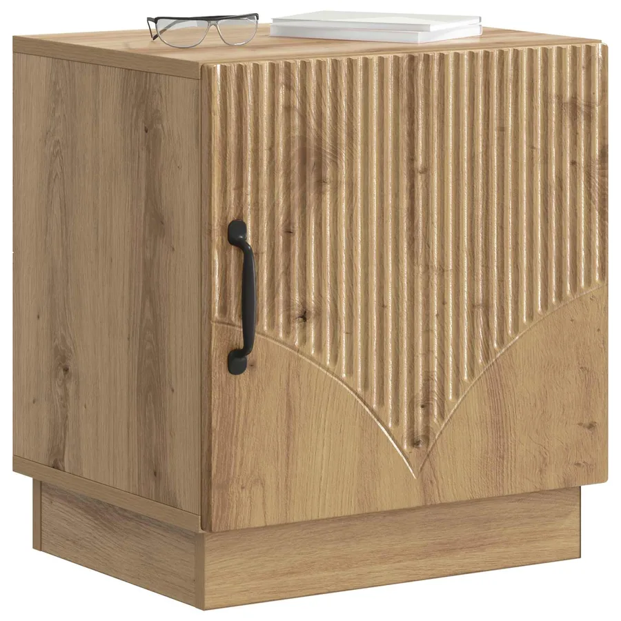 Table de chevet 2 pc Chêne artisanal 43 x 34,5 x 47 cm - 3