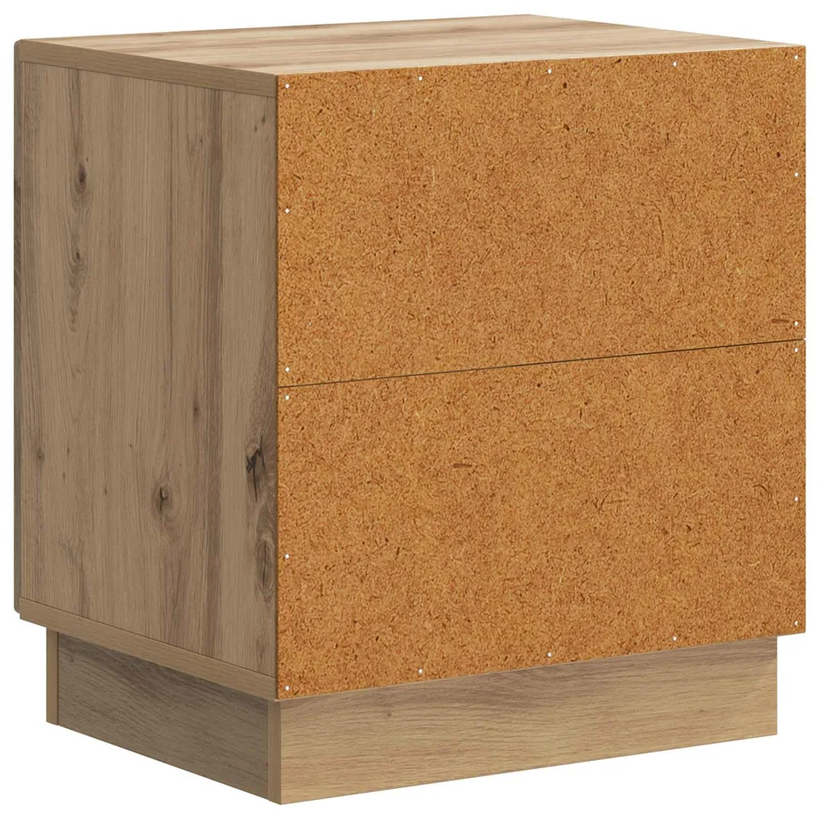 Table de chevet 2 pc Chêne artisanal 43 x 34,5 x 47 cm - 9