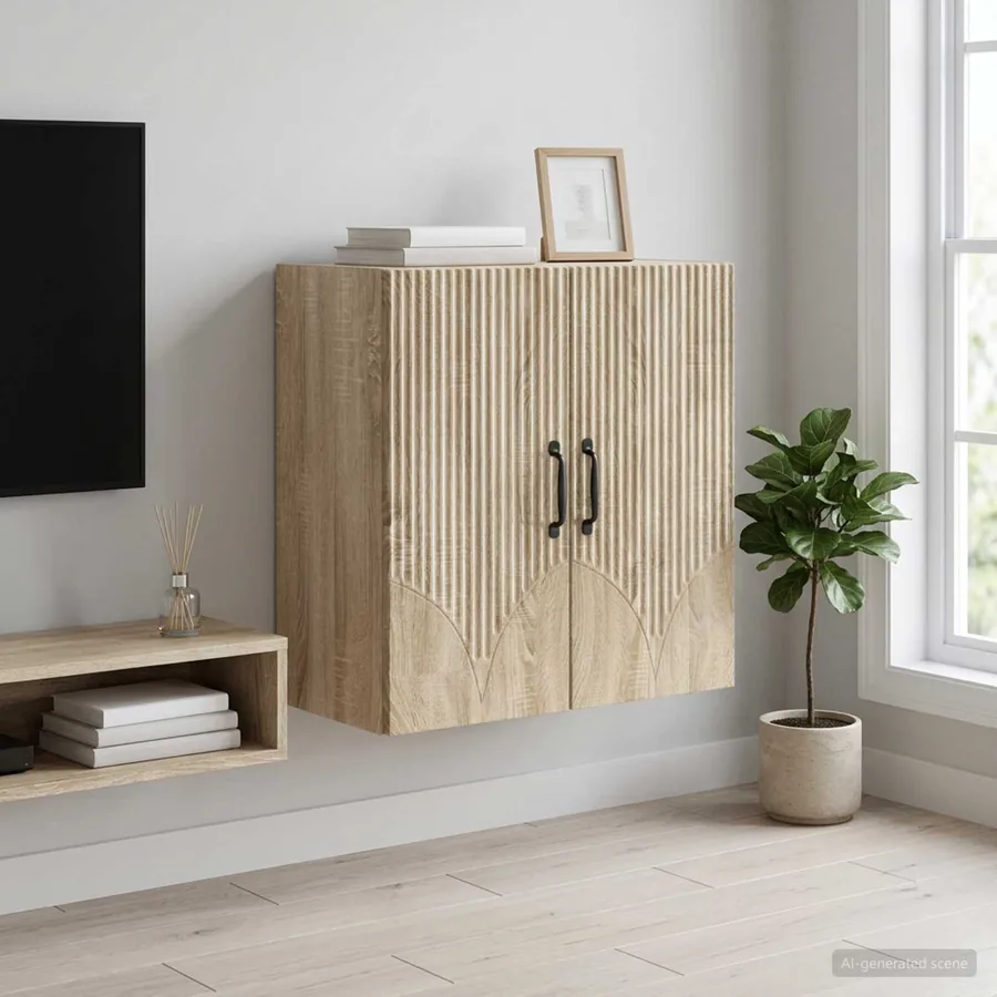 Armoire Murale Chêne Sonoma 59 x 31 x 60 cm Bois d'ingénierie
