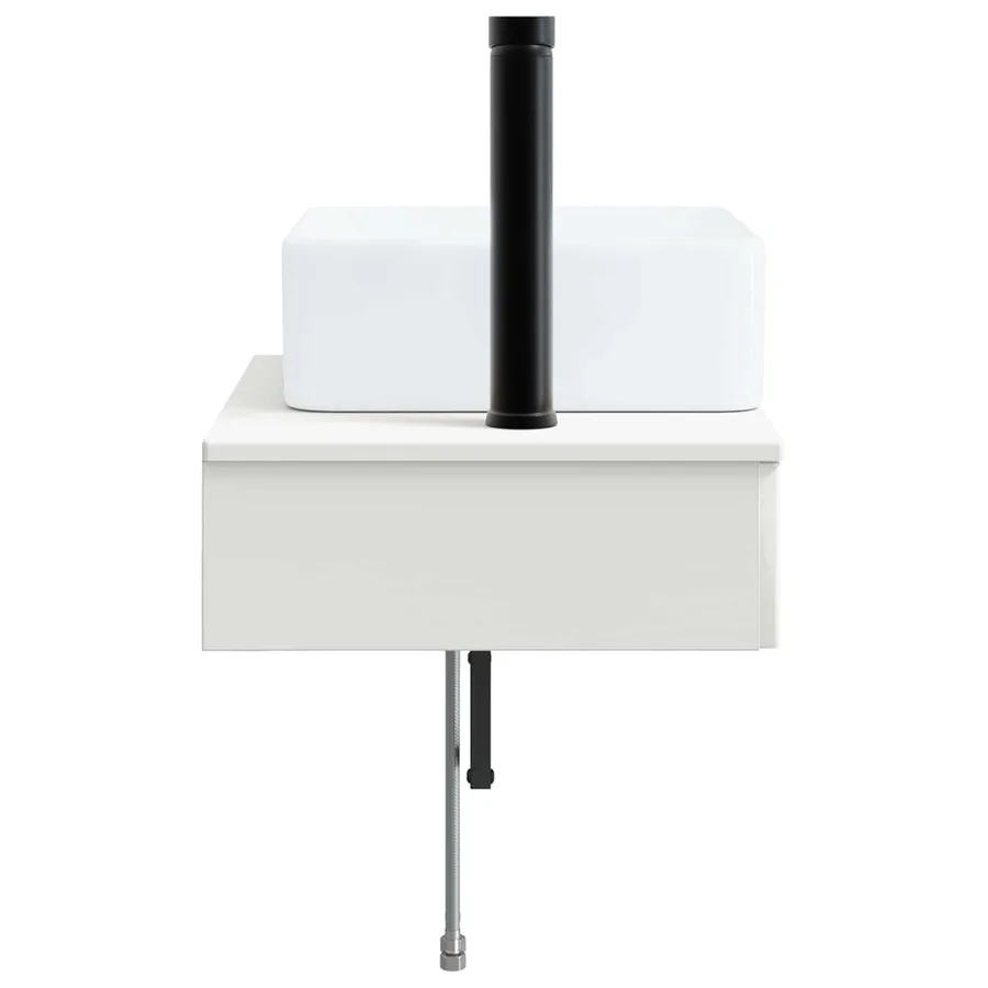 Basin de lavage mural Blanc brillant 50 x 41 x 39 cm - 4