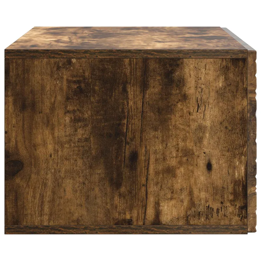 Meuble TV mural 78,5 x 31 cm Chêne fumé Bois d'ingénierie - 6
