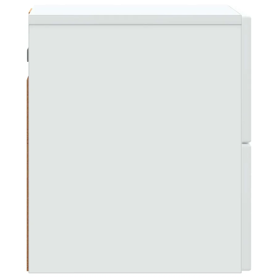 Cabinet de chevet mural avec tiroir Blanc 33 x 34,5 x 40 cm - 6