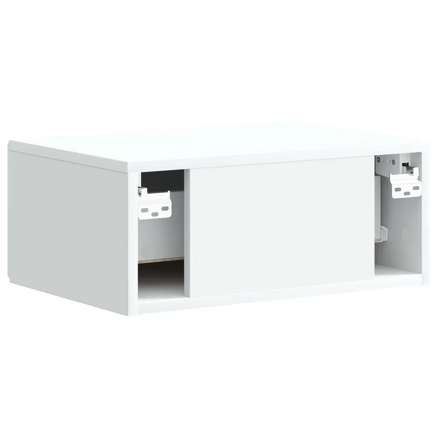 Cabinet de chevet mural 2 pcs Blanc 49 x 34,5 x 20 cm - 10