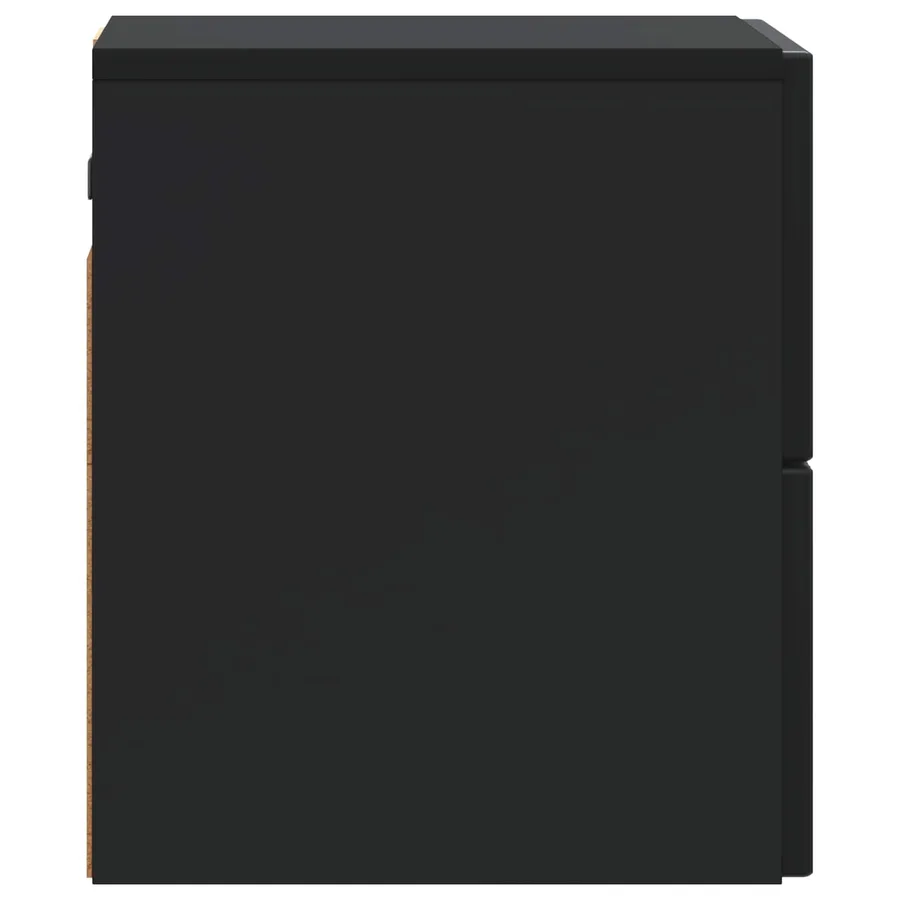 Cabinet de chevet mural avec tiroir Noir 33 x 34,5 x 40 cm - 6