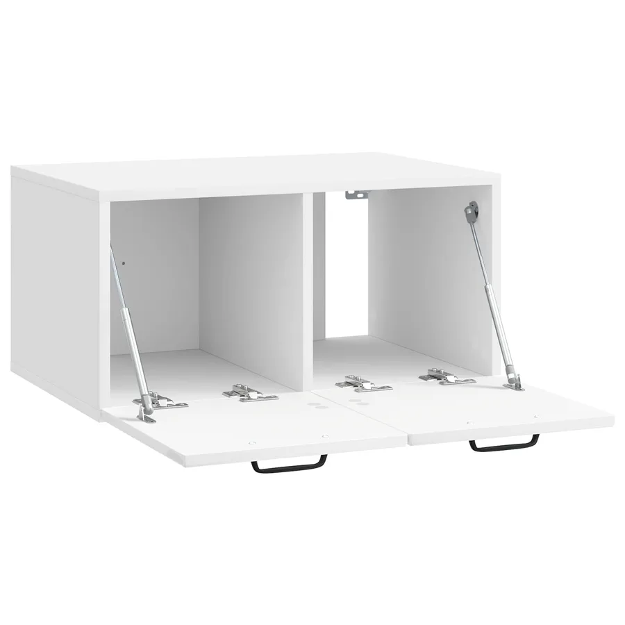 Meuble TV mural Montage mural Blanc brillant 59,5 x 41 x 30 cm - 5