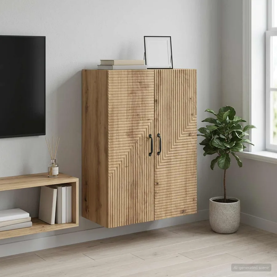 Armoire Murale 66 x 34,5 x 90 cm Bois d'ingénierie