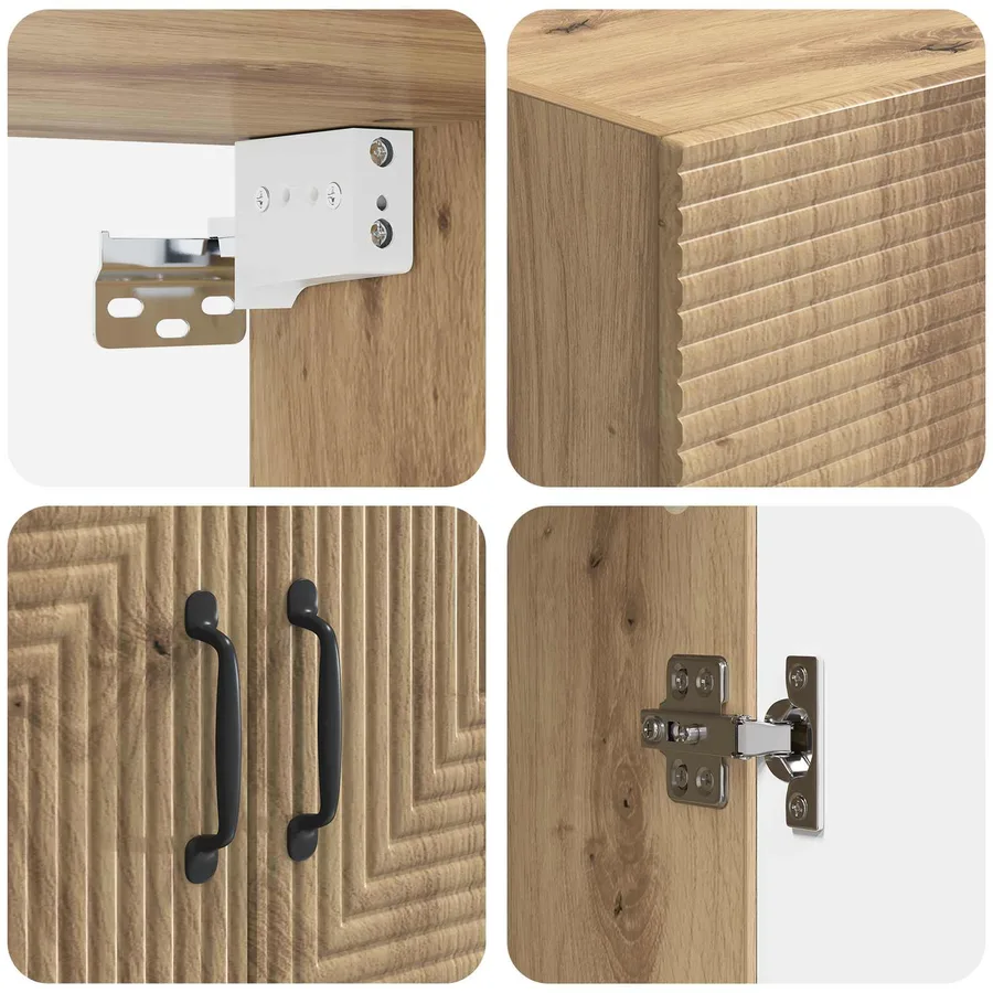 Armoire Murale 66 x 34,5 x 90 cm Bois d'ingénierie - 7
