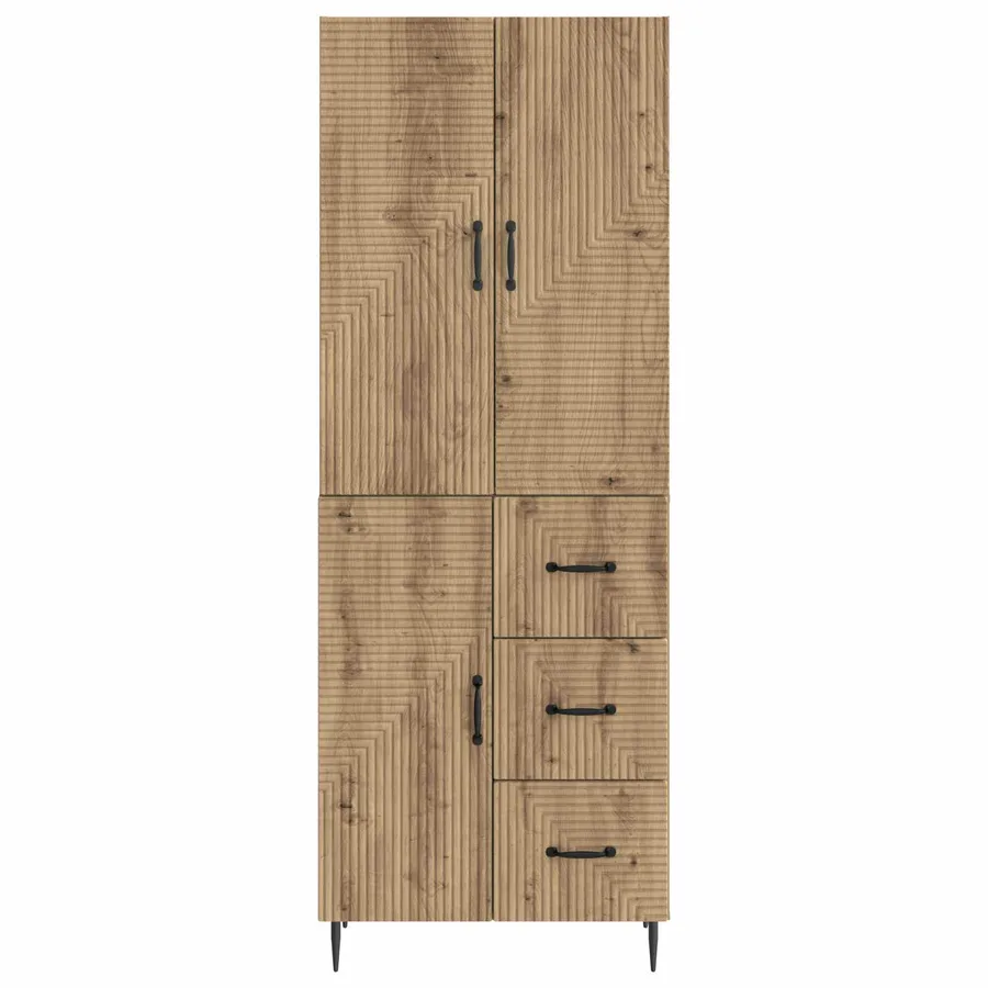 Ensemble de Meubles 2 pc Chêne artisanal Bois d'ingénierie - 5