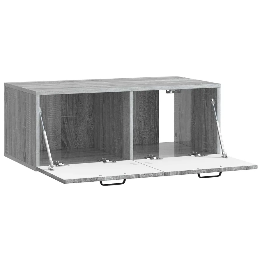 Meuble TV mural Sonoma gris 78,5 x 41 x 30 cm Bois d'ingénierie - 5