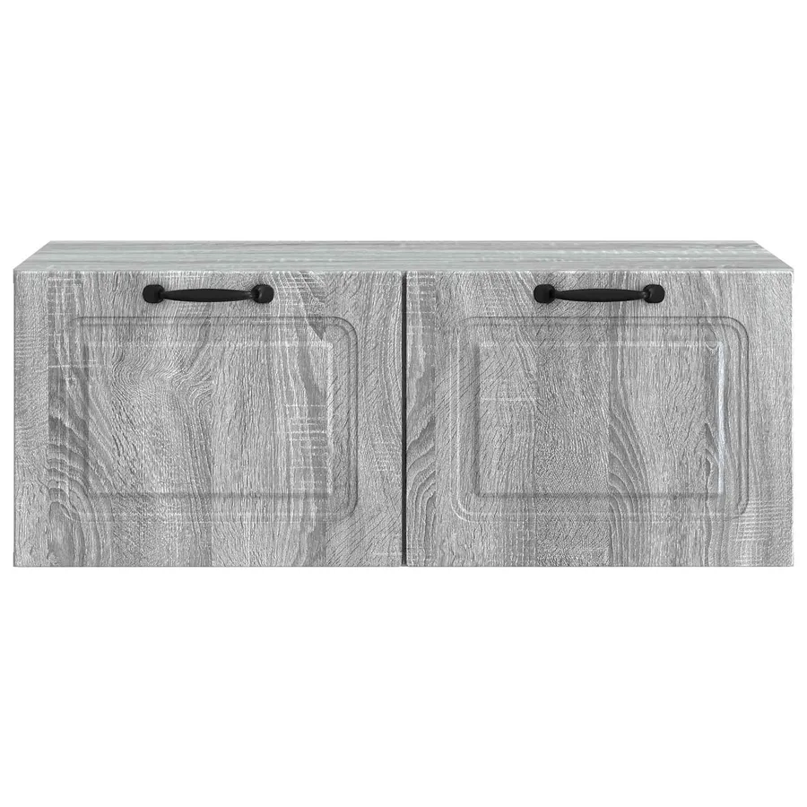 Meuble TV mural Sonoma gris 78,5 x 41 x 30 cm Bois d'ingénierie - 6