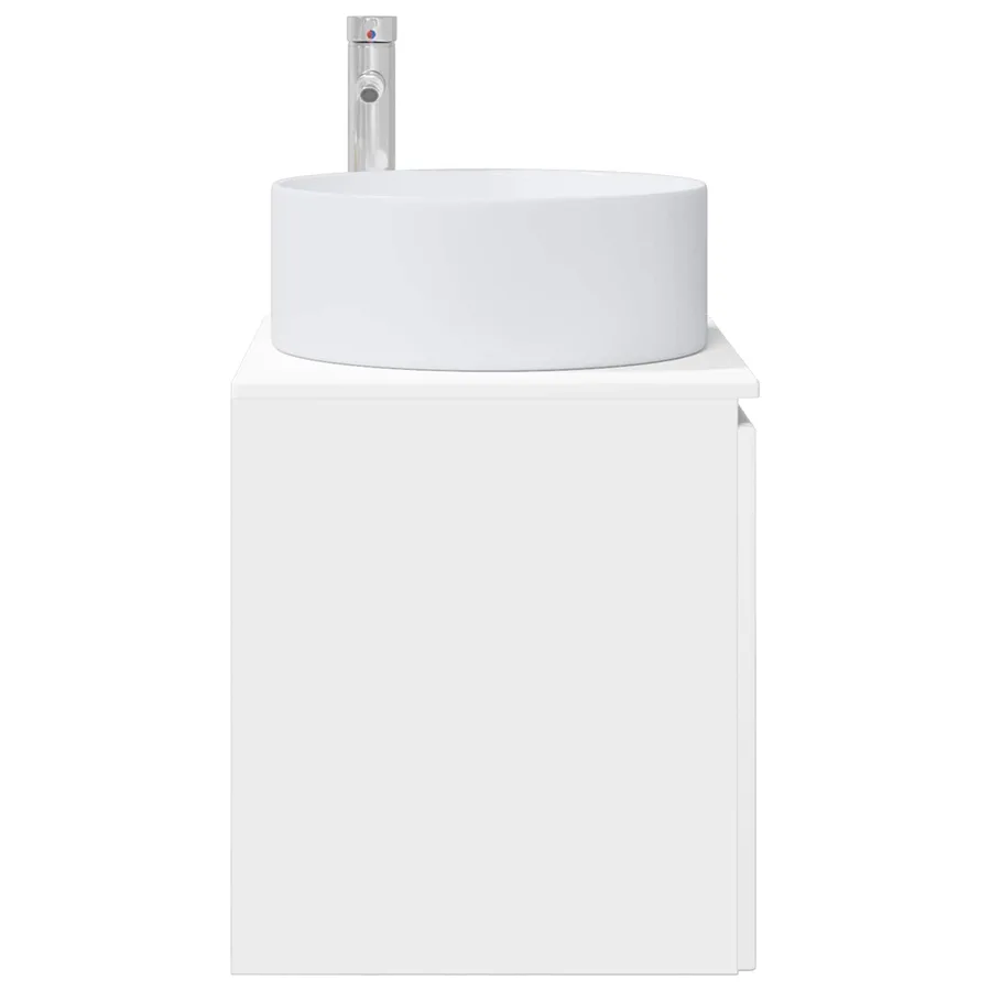 Meuble de lavabo mural Blanc 49,5 x 44,5 x 65,5 cm - 4
