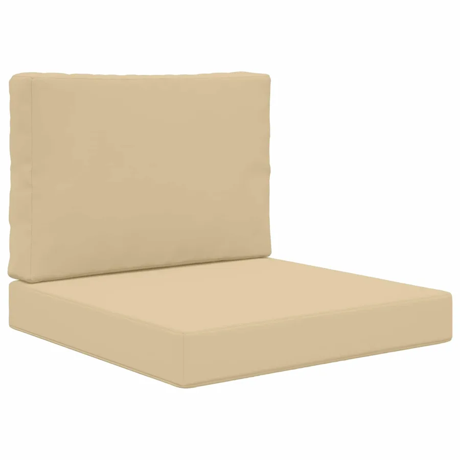 Coussin de canapé d'extérieur 2 pcs Beige Polyester - 2