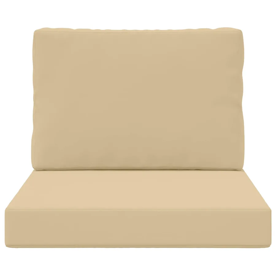Coussin de canapé d'extérieur 2 pcs Beige Polyester - 6
