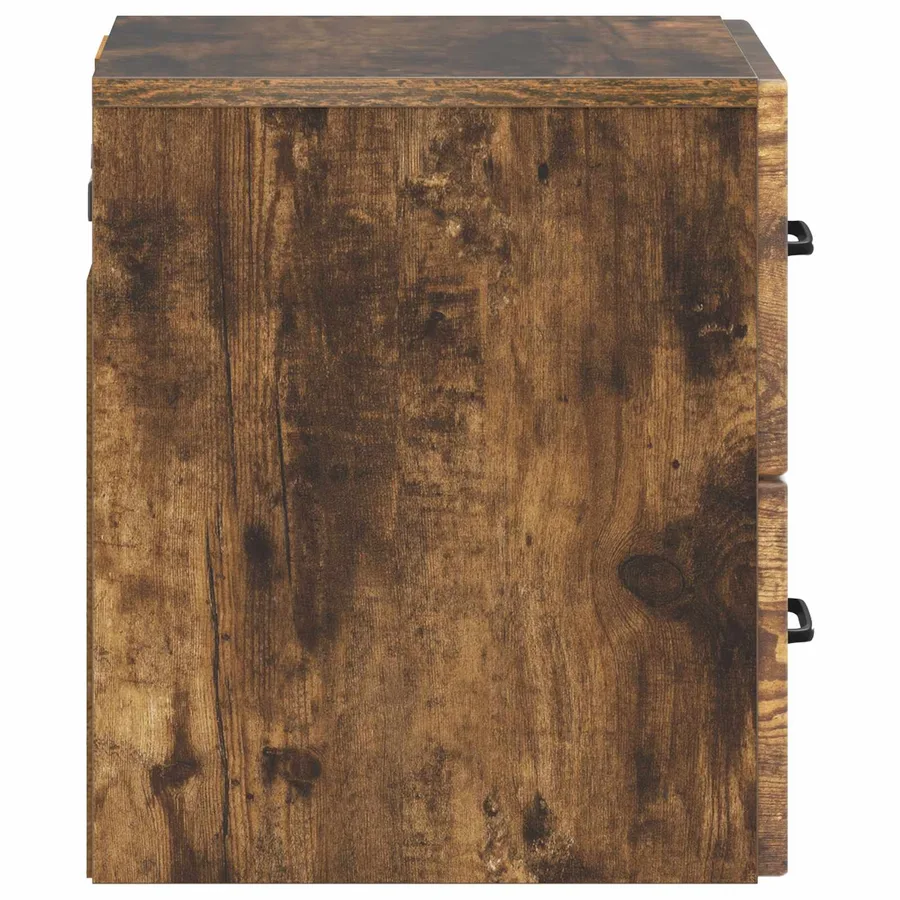 Cabinet de chevet mural Chêne fumé 34,5 x 33 x 40 cm - 6