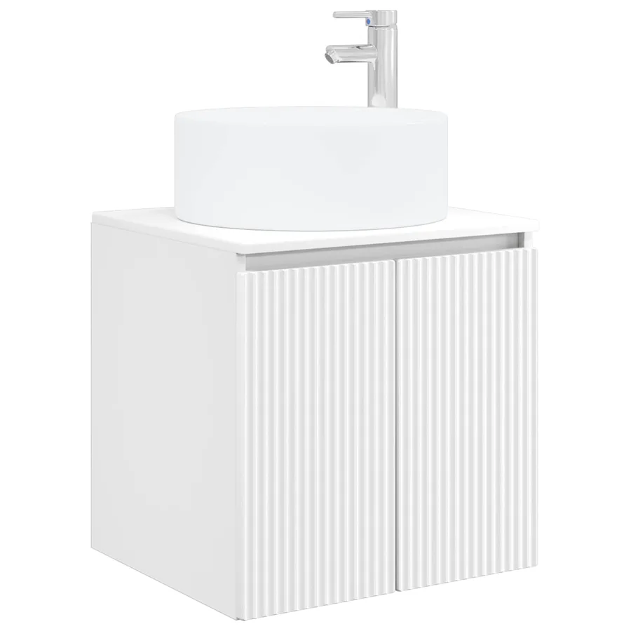 Ensemble d'armoire de salle de bain 5 pcs Blanc - 5