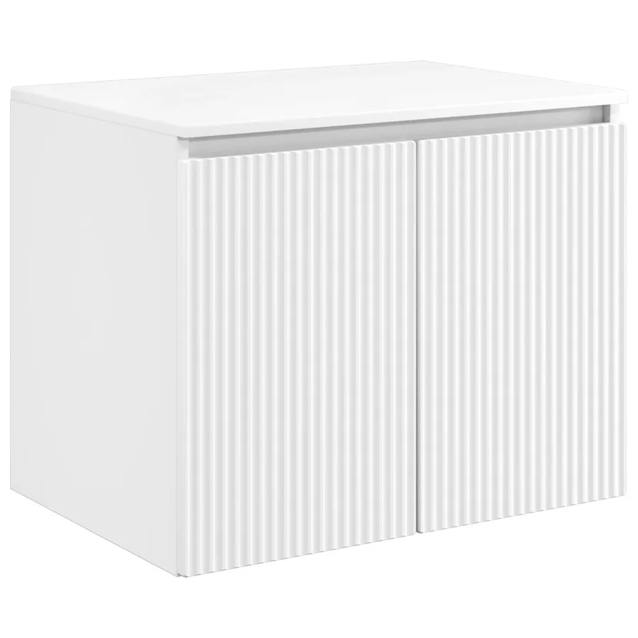 Ensemble d'armoire de salle de bain 5 pcs Blanc - 6