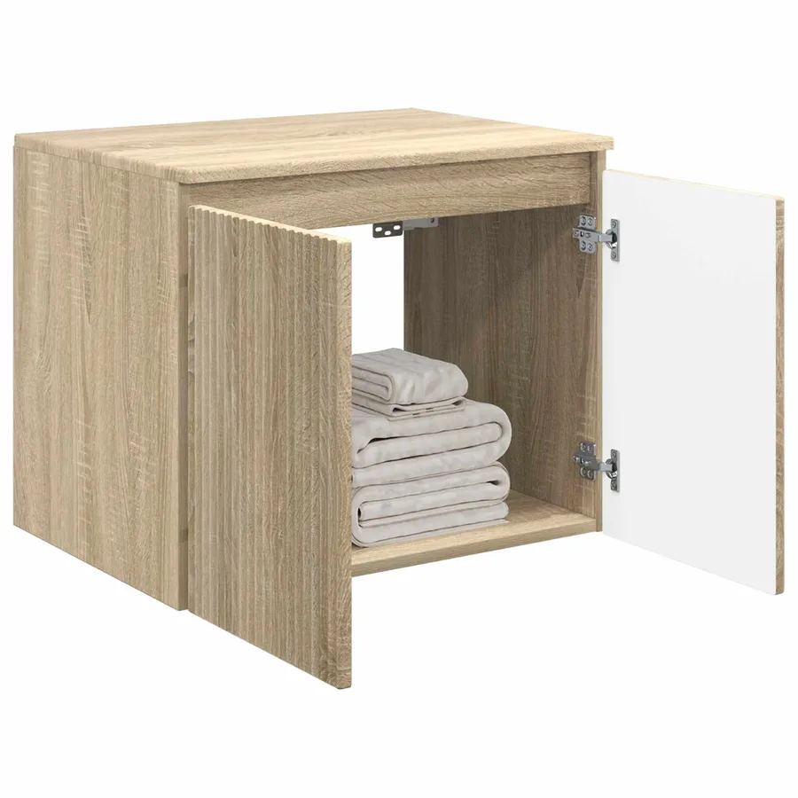Cabinet de Salle de Bain Mural Chêne Sonoma 62,5 x 44,5 x 50 cm - 3
