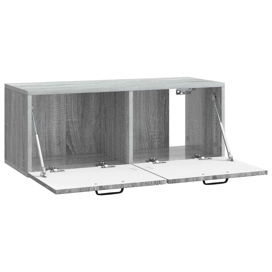 Meuble TV mural Sonoma gris 78,5 x 31 x 30 cm Bois d'ingénierie - 5