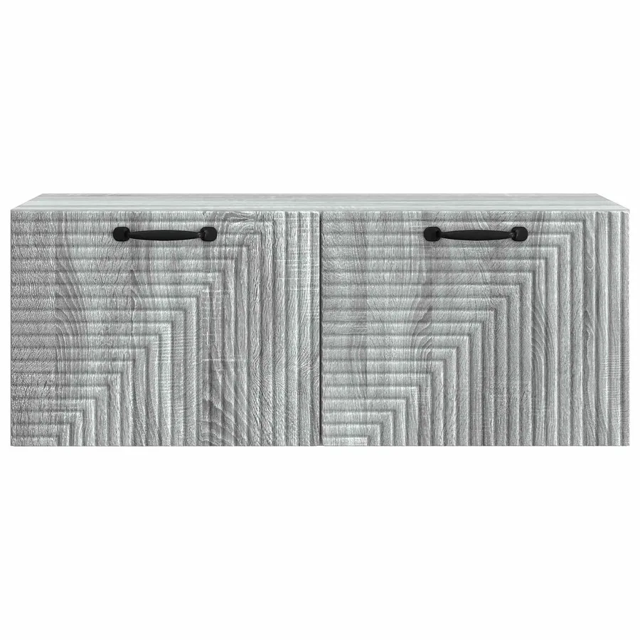 Meuble TV mural Sonoma gris 78,5 x 31 x 30 cm Bois d'ingénierie - 6