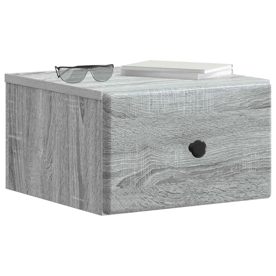 Cabinet de chevet mural 2 pcs Sonoma gris 34,5 x 33 x 20 cm - 3