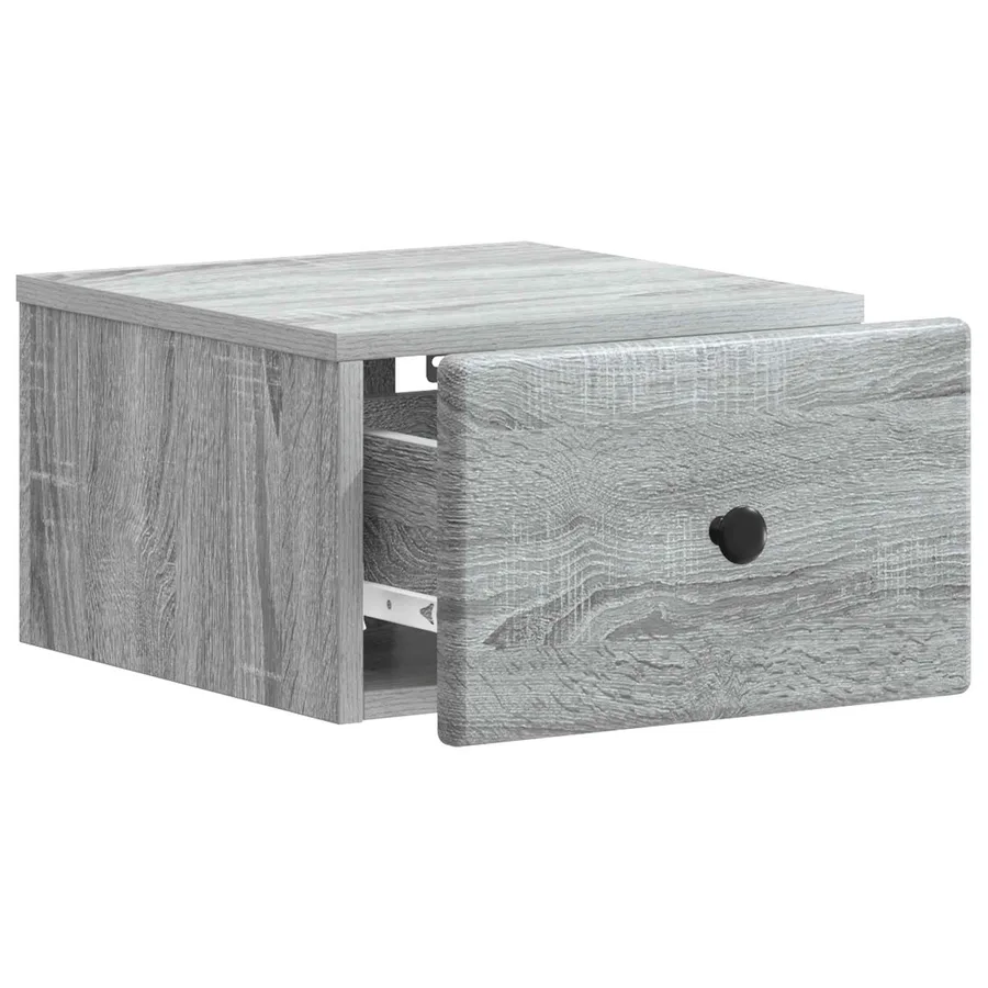 Cabinet de chevet mural 2 pcs Sonoma gris 34,5 x 33 x 20 cm - 6