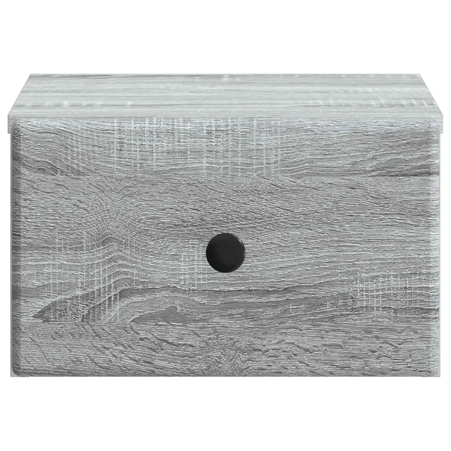 Cabinet de chevet mural 2 pcs Sonoma gris 34,5 x 33 x 20 cm - 7