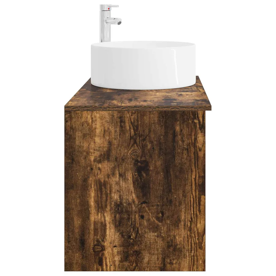 Ensemble de mobilier de salle de bain 2 pcs Chêne fumé - 5