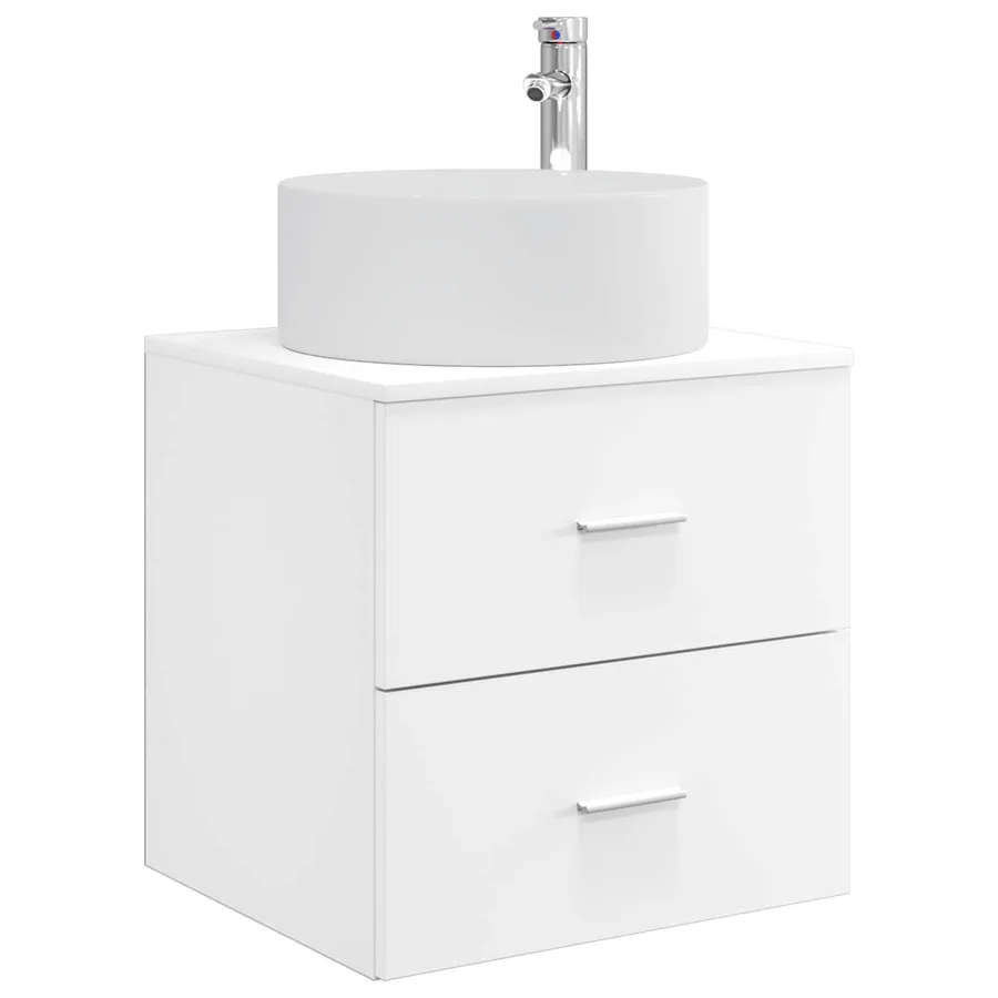 Ensemble de mobilier de salle de bain 5 pcs Blanc - 5